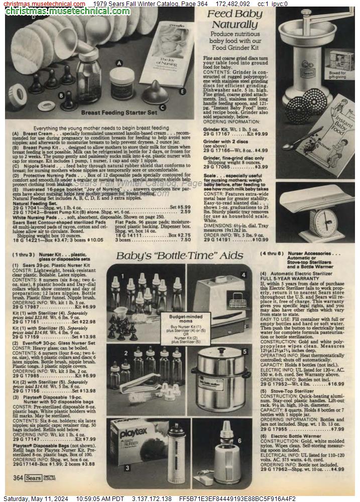 1979 Sears Fall Winter Catalog, Page 364