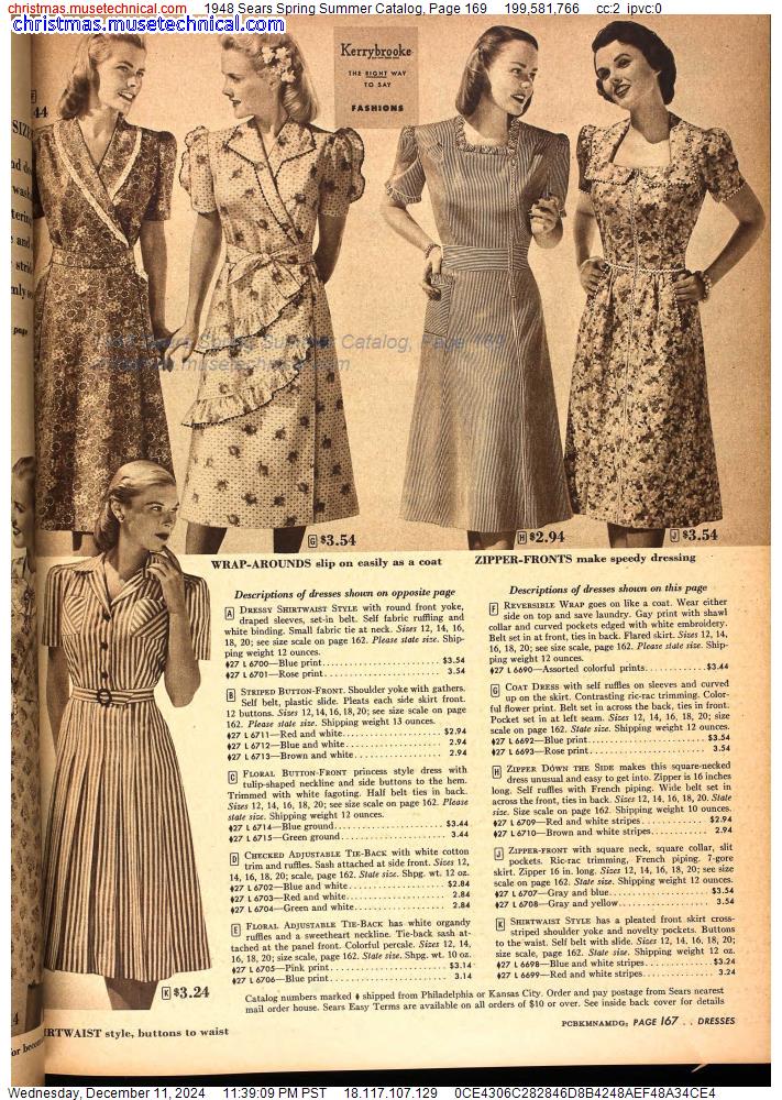 1948 Sears Spring Summer Catalog, Page 169