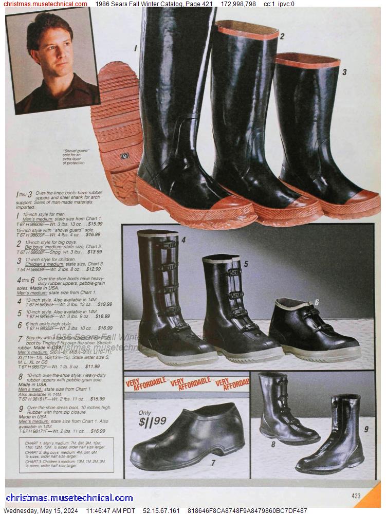 1986 Sears Fall Winter Catalog, Page 421