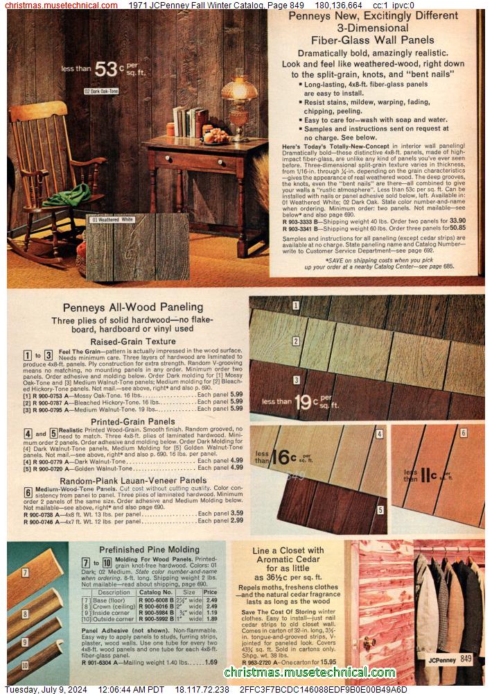 1971 JCPenney Fall Winter Catalog, Page 849