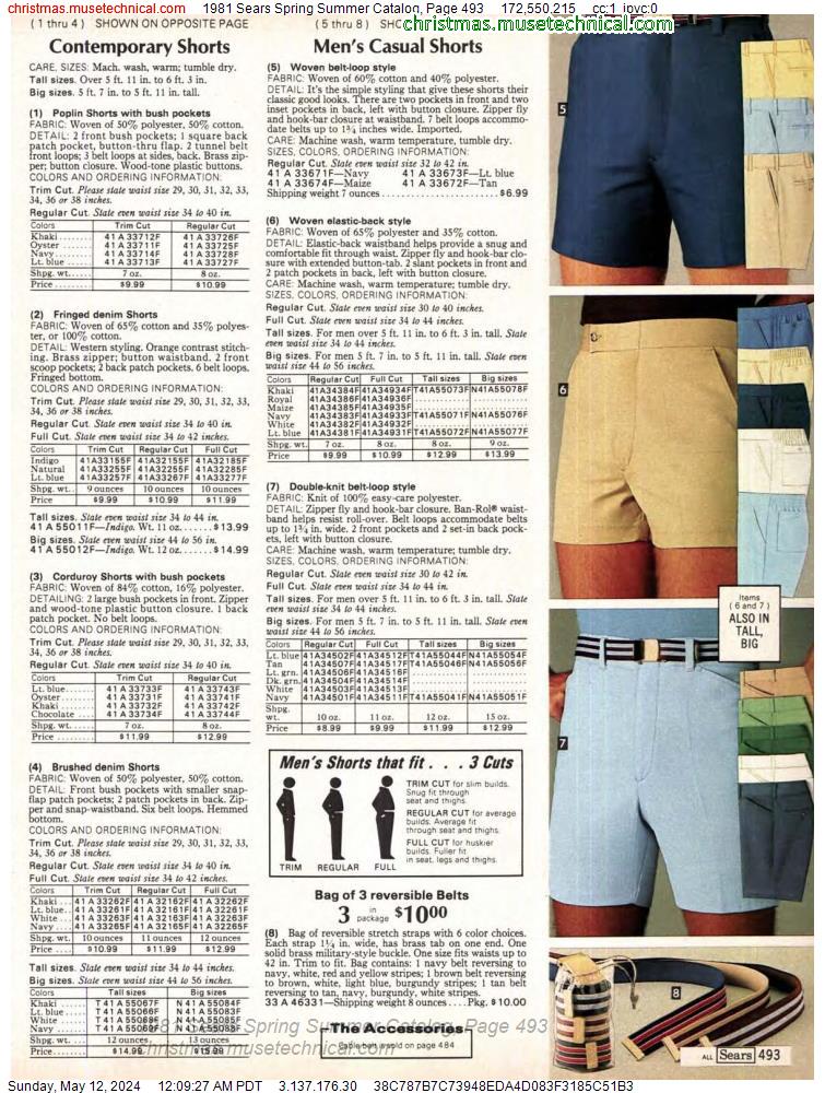1981 Sears Spring Summer Catalog, Page 493