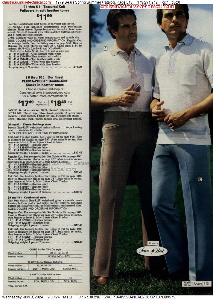 1979 Sears Spring Summer Catalog, Page 513