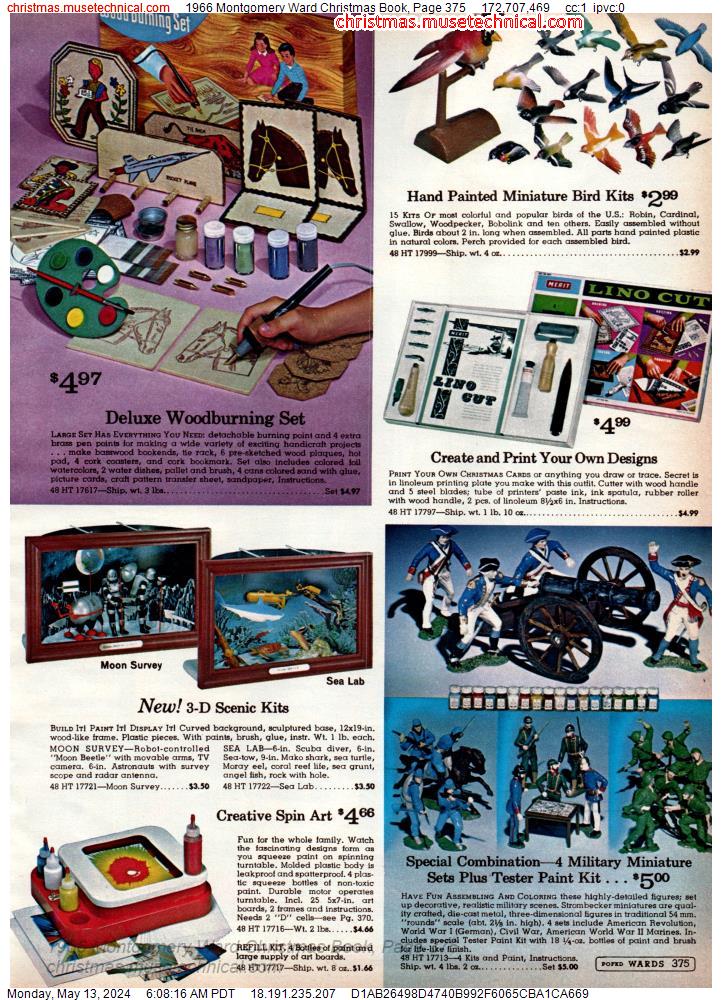 1966 Montgomery Ward Christmas Book, Page 375