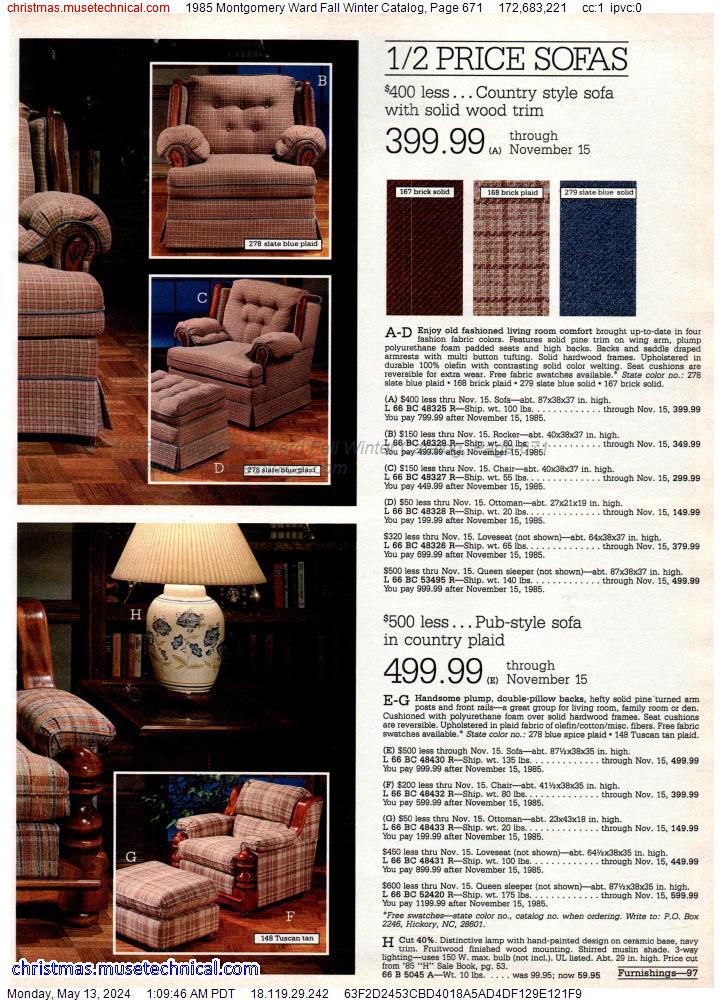 1985 Montgomery Ward Fall Winter Catalog, Page 671