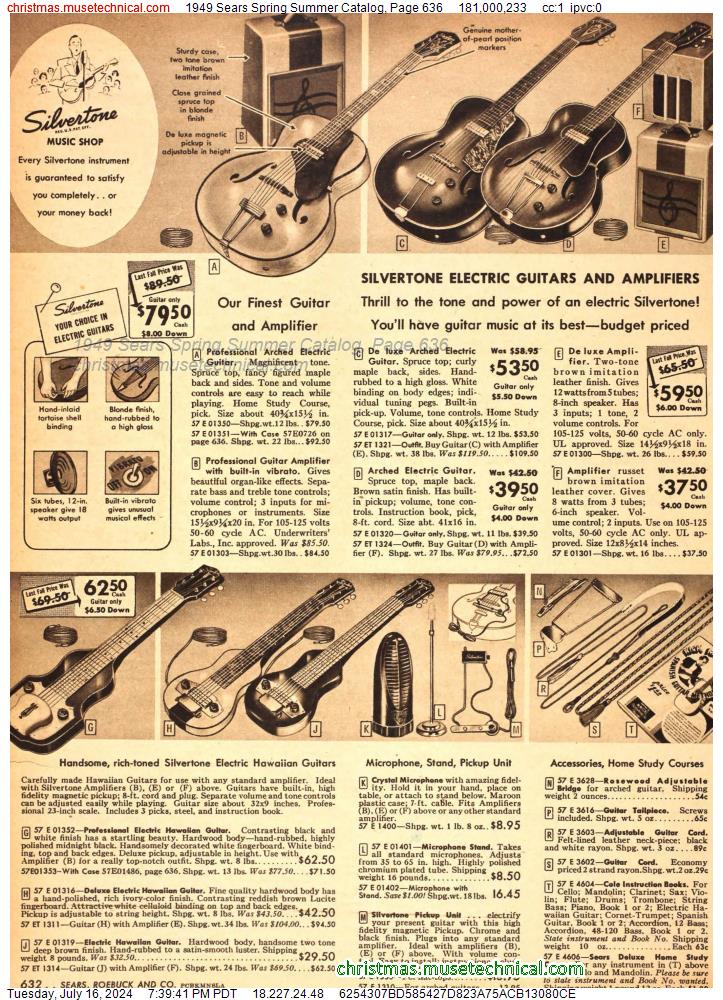 1949 Sears Spring Summer Catalog, Page 636