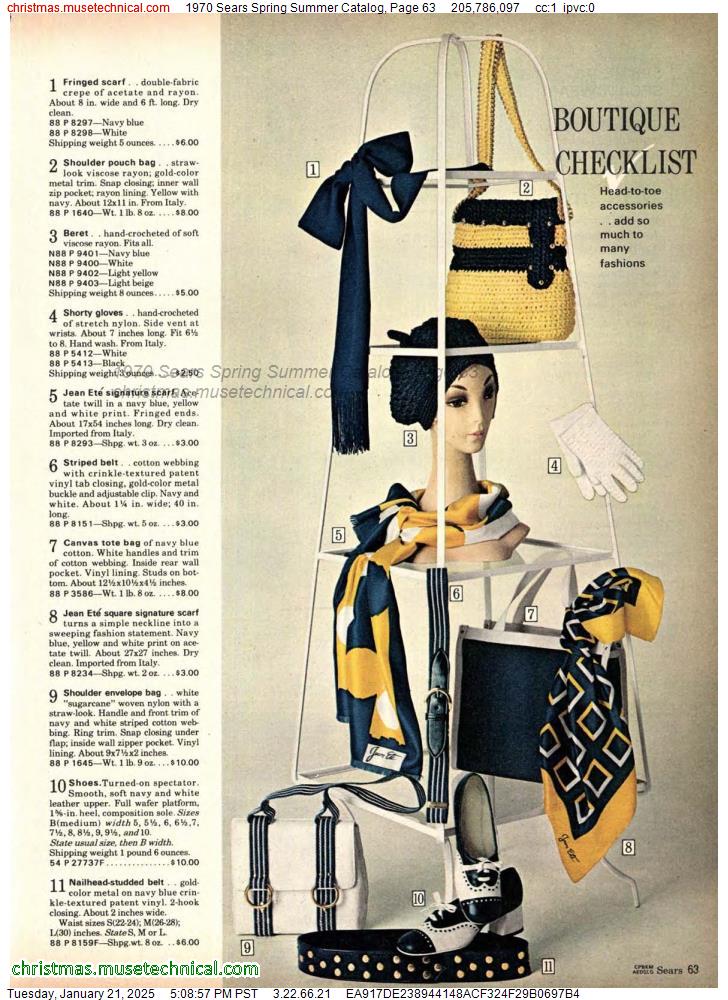 1970 Sears Spring Summer Catalog, Page 63