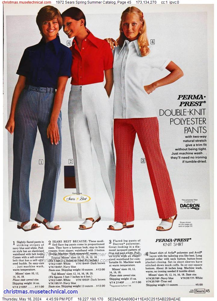 1972 Sears Spring Summer Catalog, Page 45