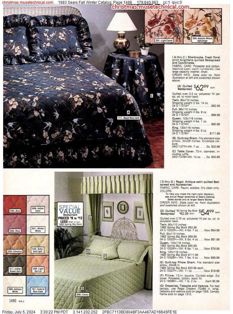 1983 Sears Fall Winter Catalog, Page 1486