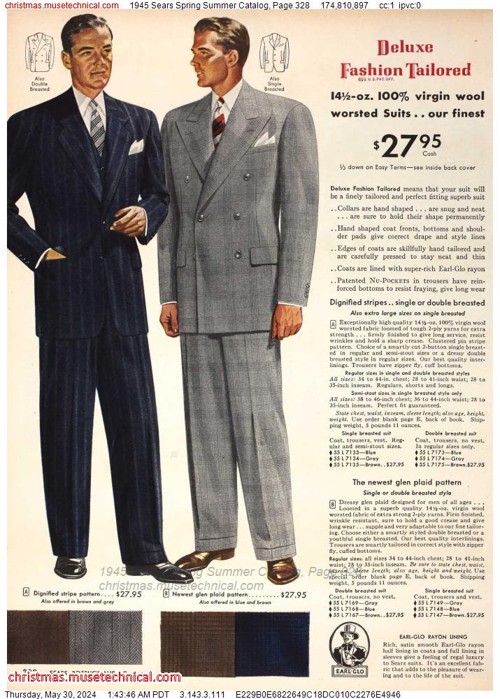 1945 Sears Spring Summer Catalog, Page 328
