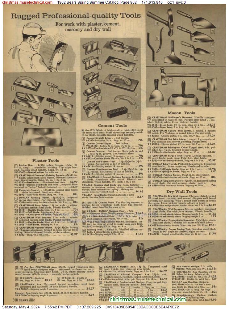 1962 Sears Spring Summer Catalog, Page 902