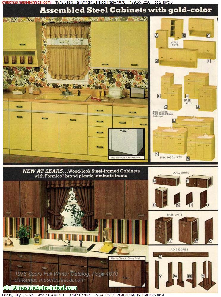 1978 Sears Fall Winter Catalog, Page 1070