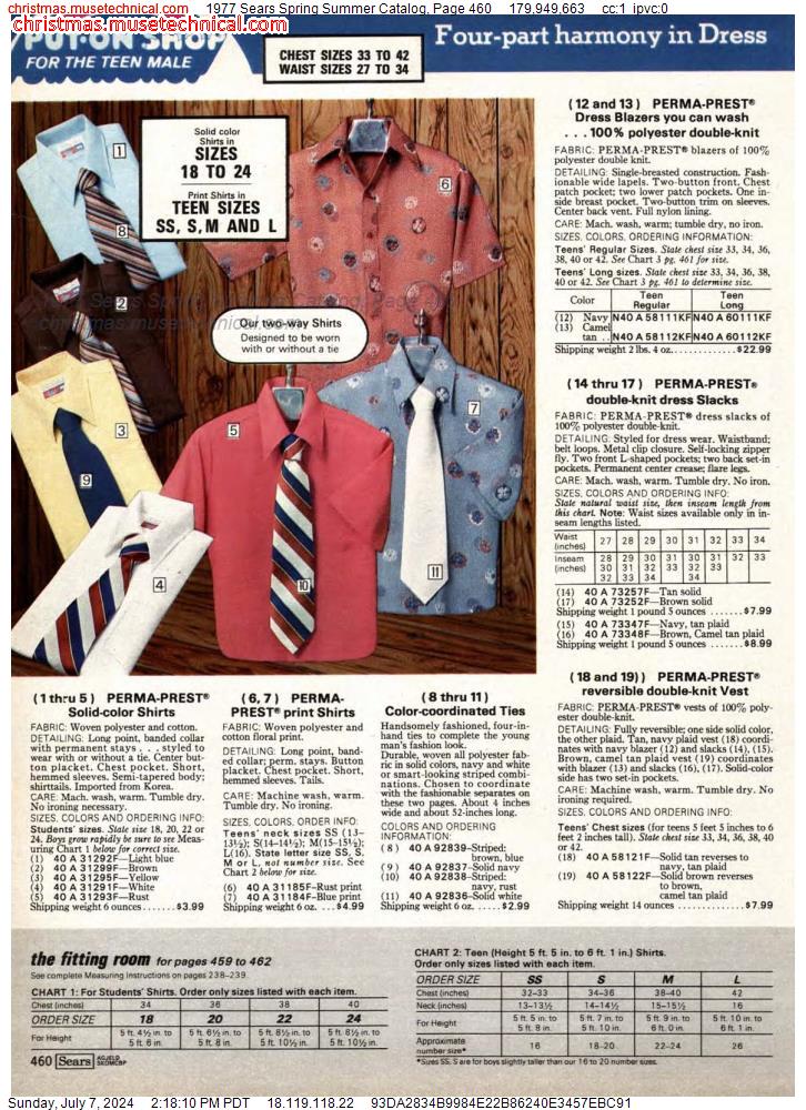 1977 Sears Spring Summer Catalog, Page 460