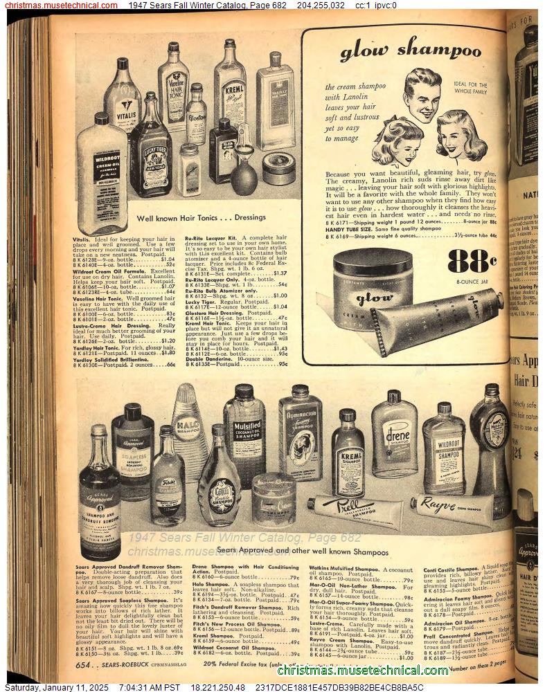 1947 Sears Fall Winter Catalog, Page 682