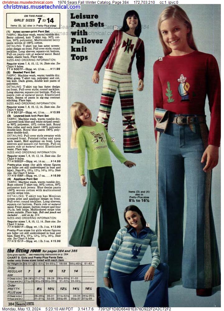 1976 Sears Fall Winter Catalog, Page 384