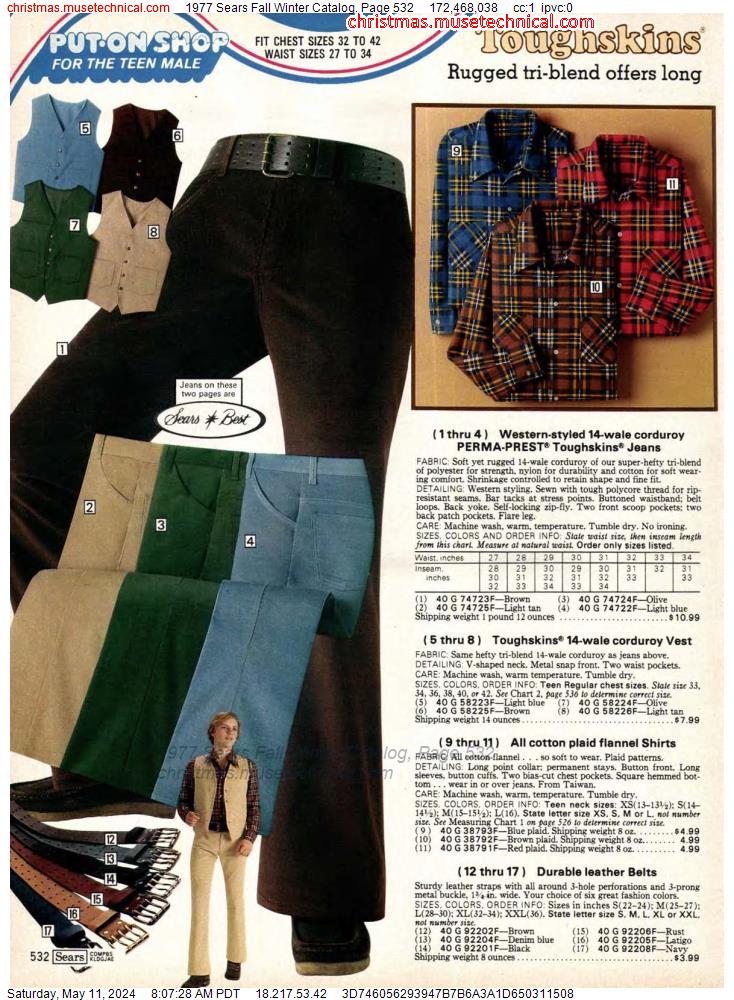 1977 Sears Fall Winter Catalog, Page 532