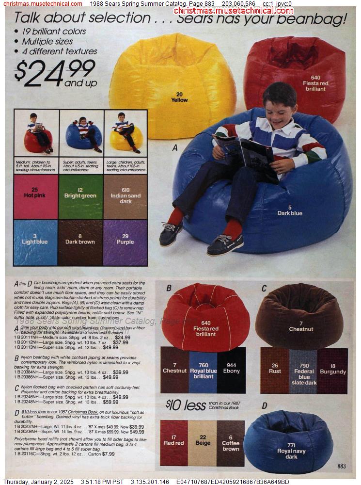 1988 Sears Spring Summer Catalog, Page 883