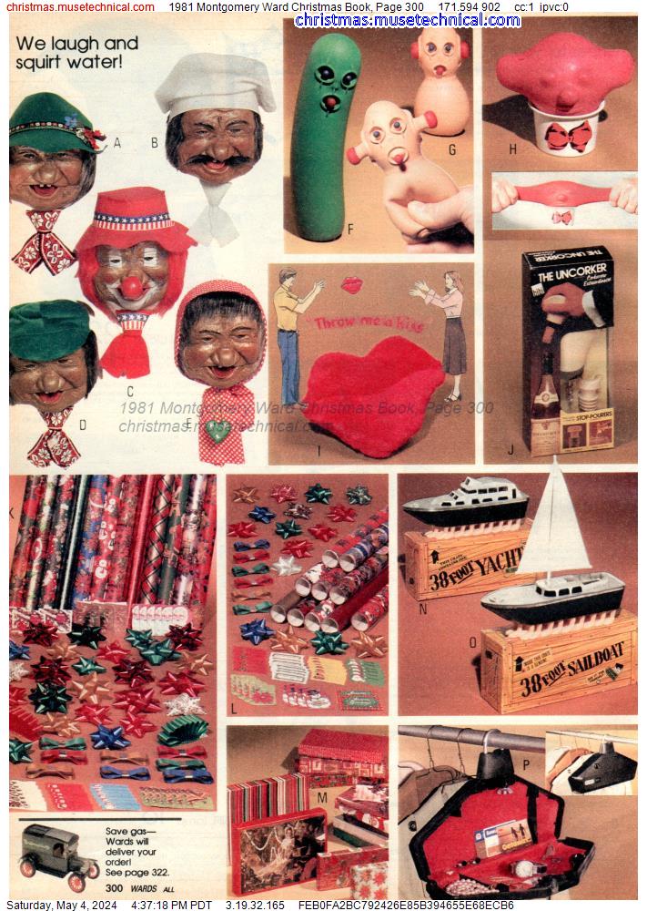 1981 Montgomery Ward Christmas Book, Page 300