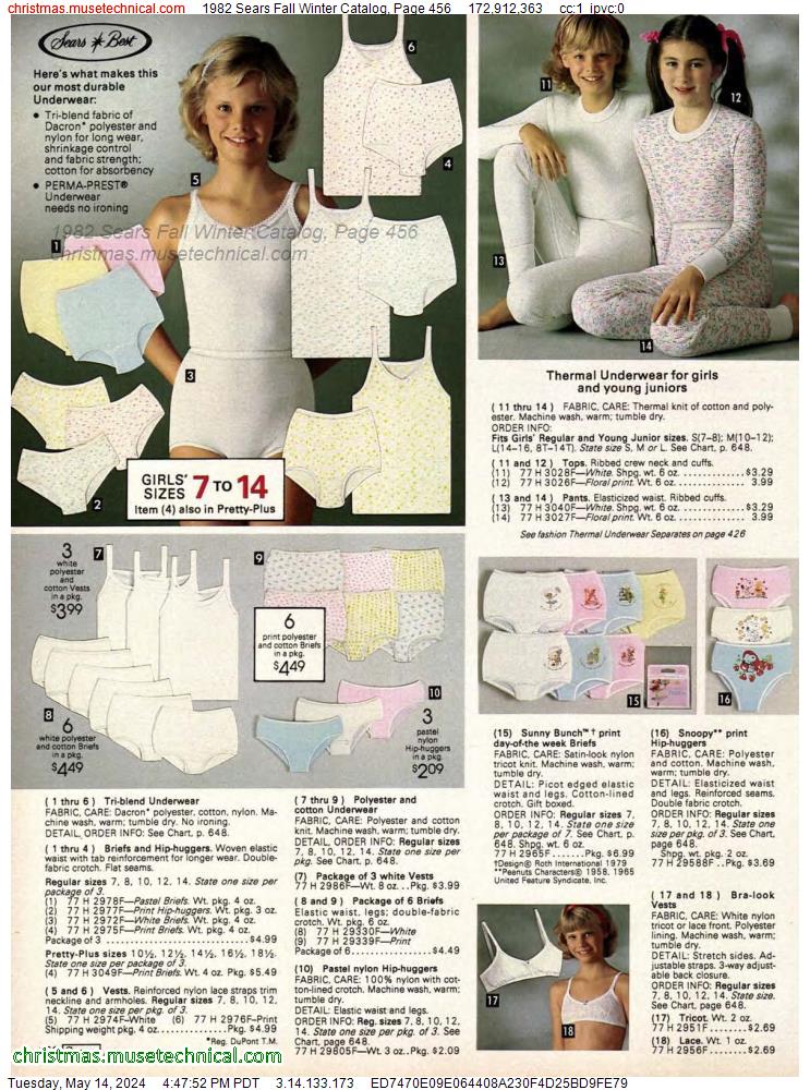 1982 Sears Fall Winter Catalog, Page 456