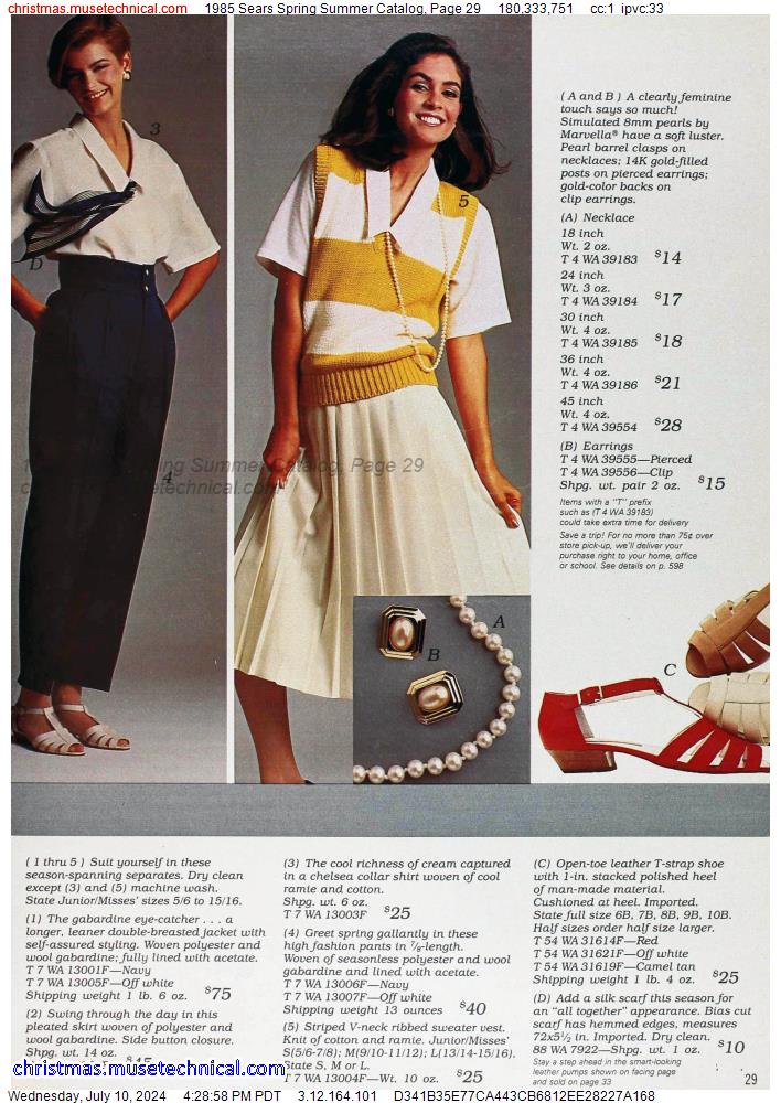 1985 Sears Spring Summer Catalog, Page 29
