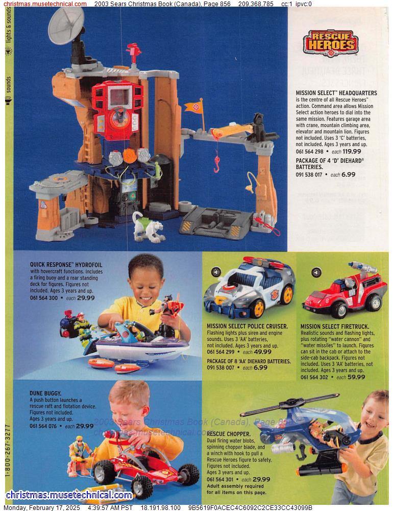 2003 Sears Christmas Book (Canada), Page 856