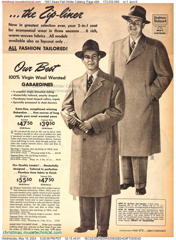 1951 Sears Fall Winter Catalog, Page 469