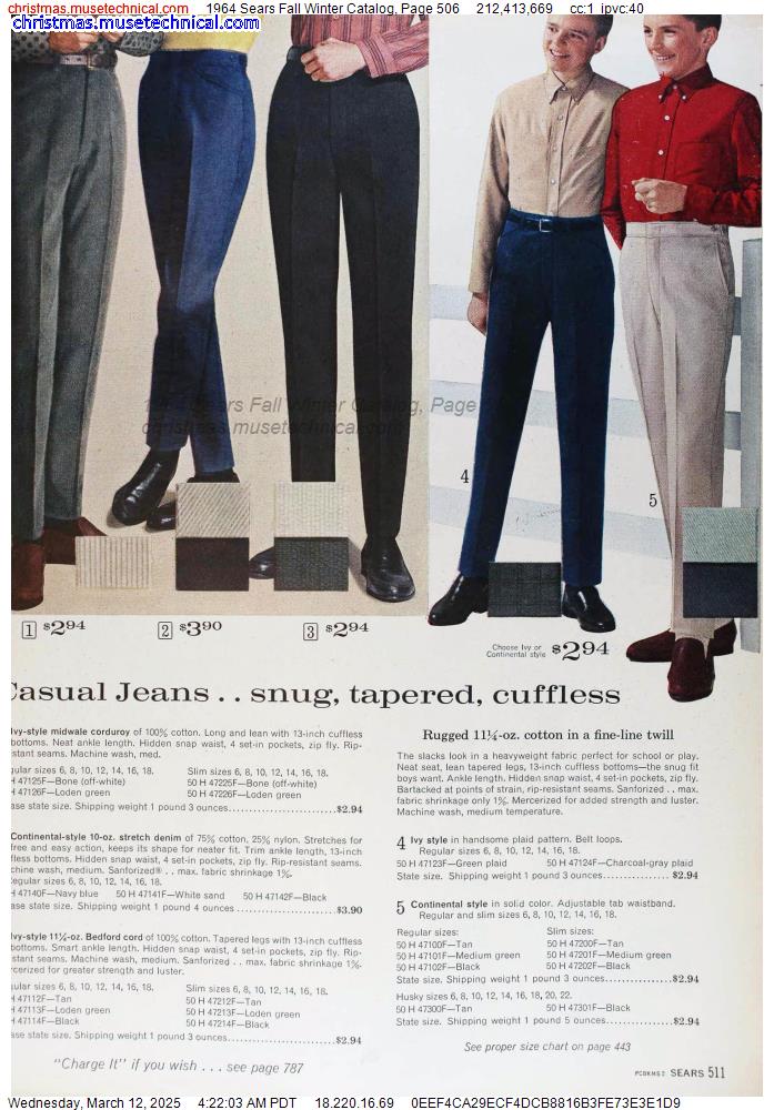 1964 Sears Fall Winter Catalog, Page 506