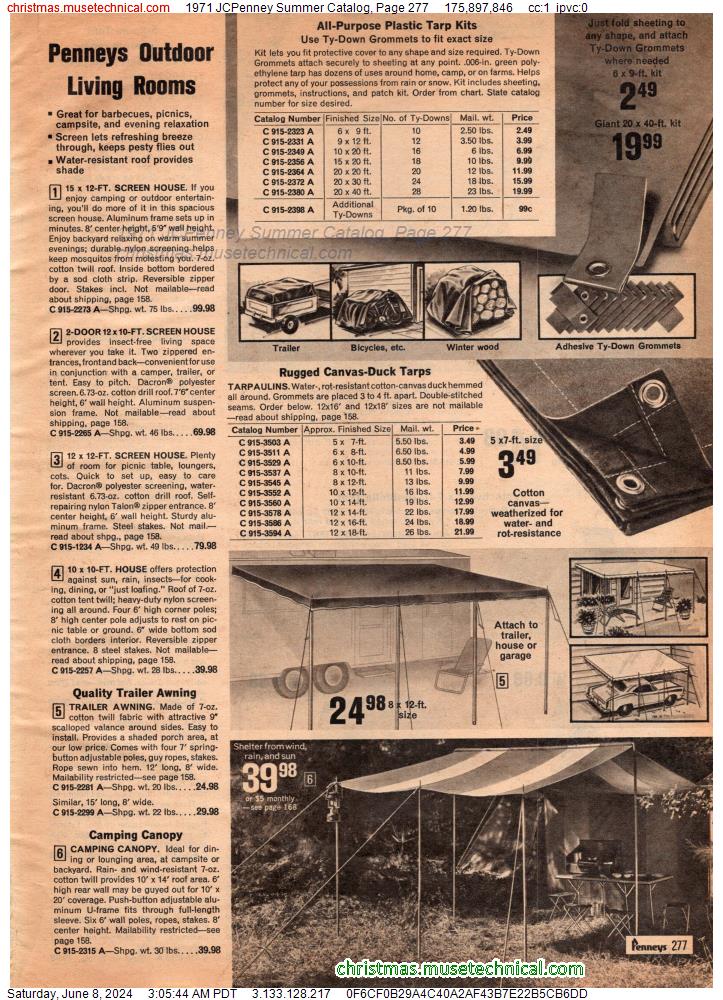 1971 JCPenney Summer Catalog, Page 277