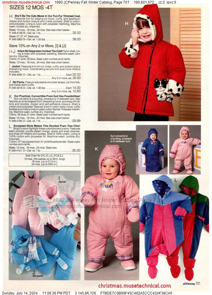 1990 JCPenney Fall Winter Catalog, Page 701