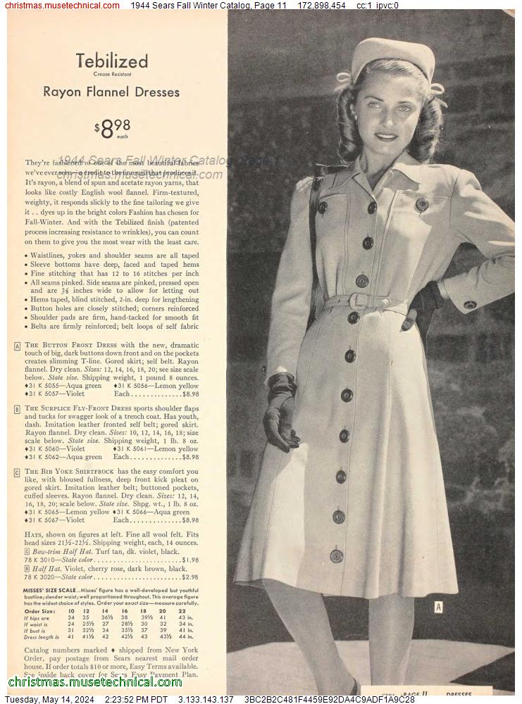 1944 Sears Fall Winter Catalog, Page 11