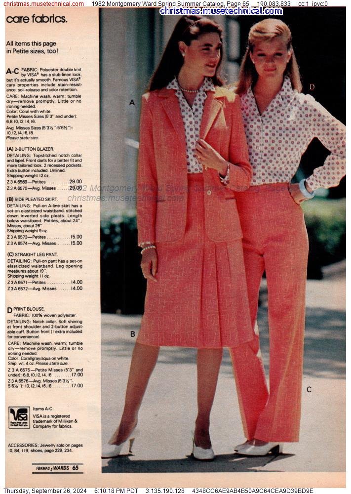 1982 Montgomery Ward Spring Summer Catalog, Page 65