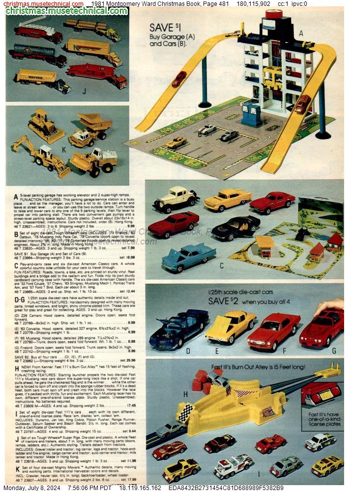 1981 Montgomery Ward Christmas Book, Page 481