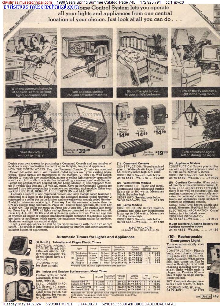 1980 Sears Spring Summer Catalog, Page 745