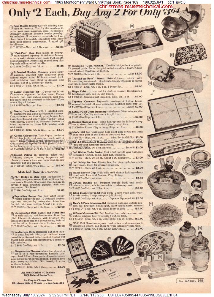 1963 Montgomery Ward Christmas Book, Page 169