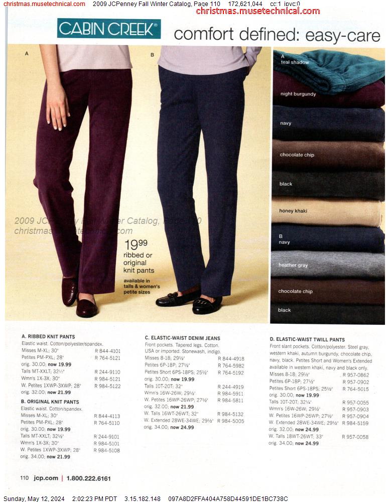 2009 JCPenney Fall Winter Catalog, Page 110