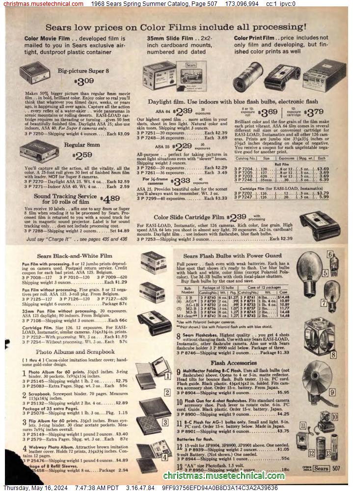 1968 Sears Spring Summer Catalog, Page 507