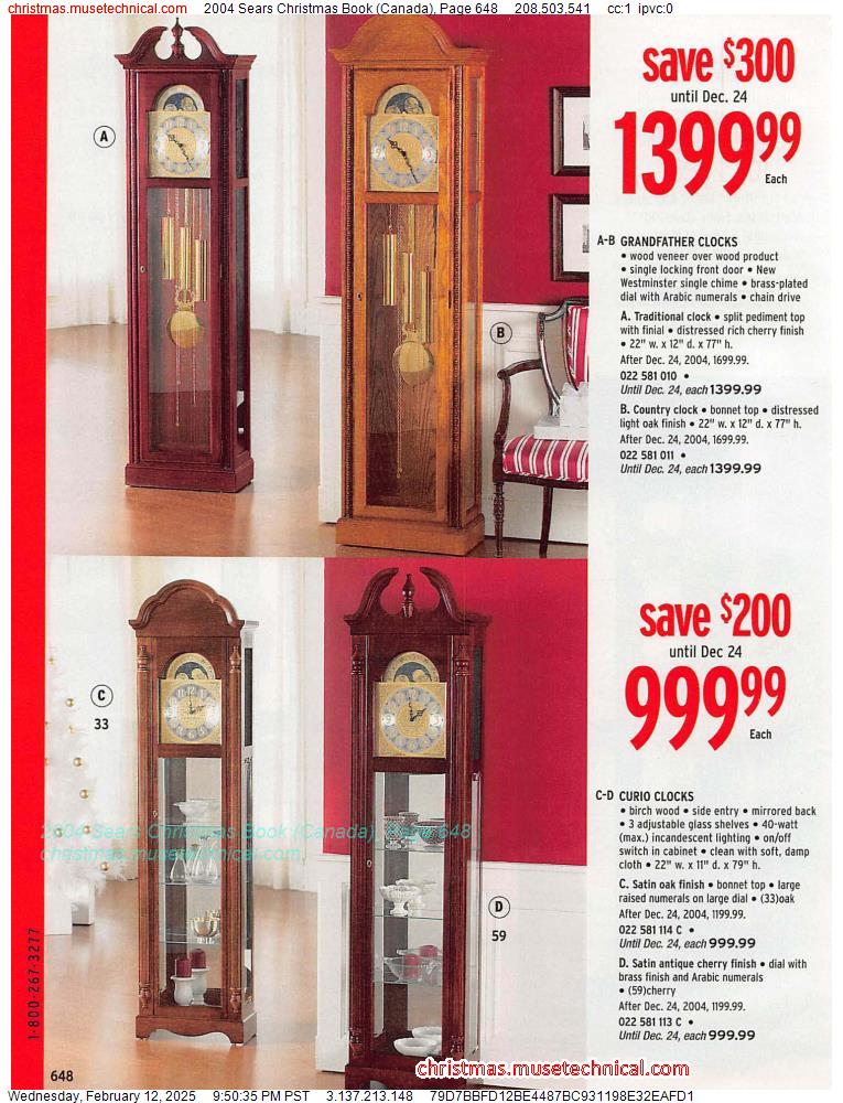 2004 Sears Christmas Book (Canada), Page 648