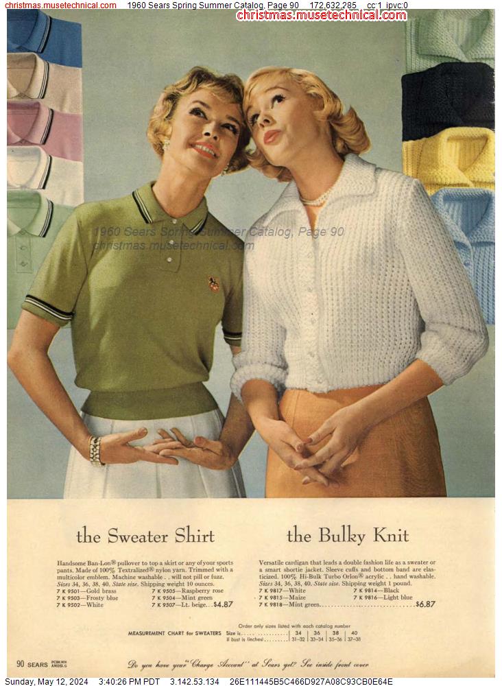1960 Sears Spring Summer Catalog, Page 90
