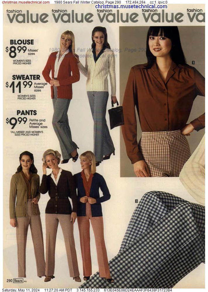 1980 Sears Fall Winter Catalog, Page 290