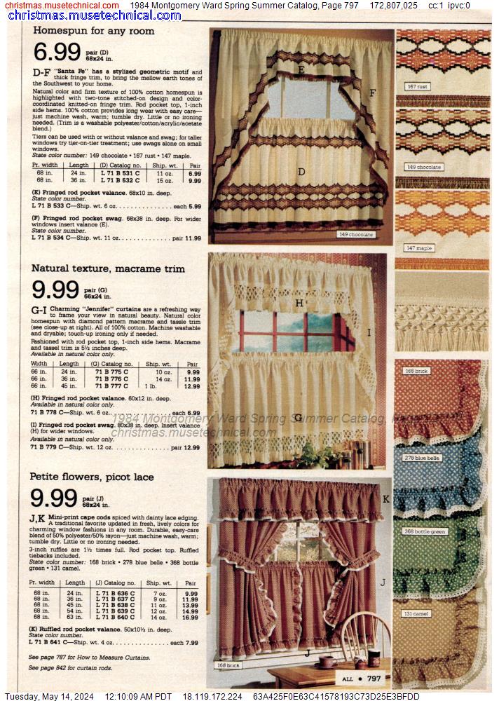 1984 Montgomery Ward Spring Summer Catalog, Page 797