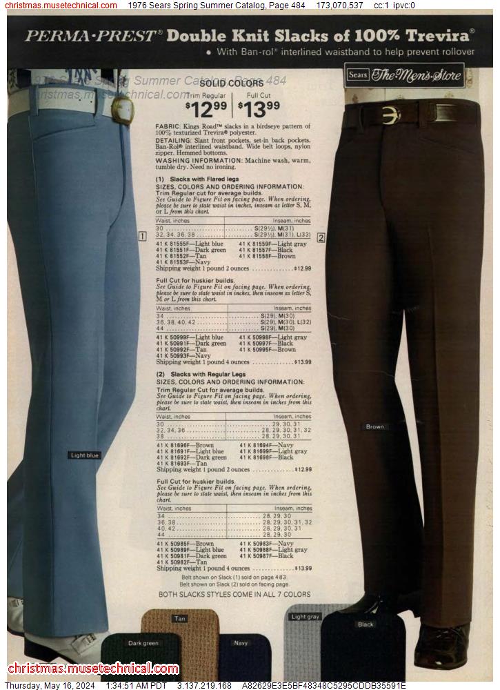 1976 Sears Spring Summer Catalog, Page 484