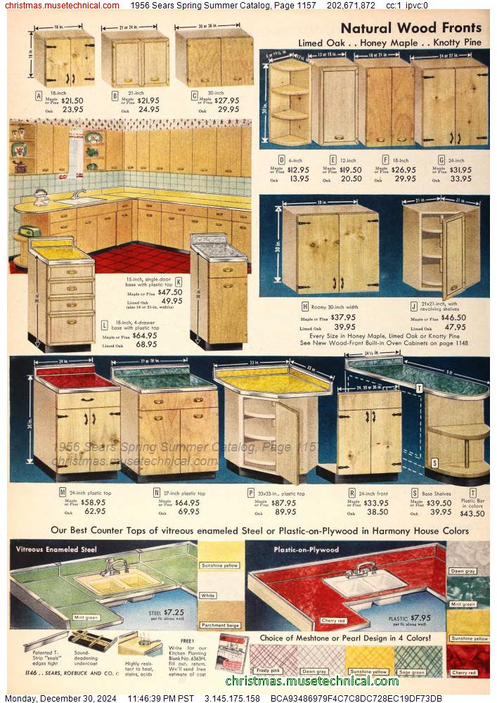 1956 Sears Spring Summer Catalog, Page 1157