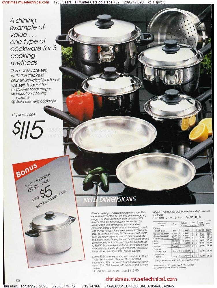 1988 Sears Fall Winter Catalog, Page 752