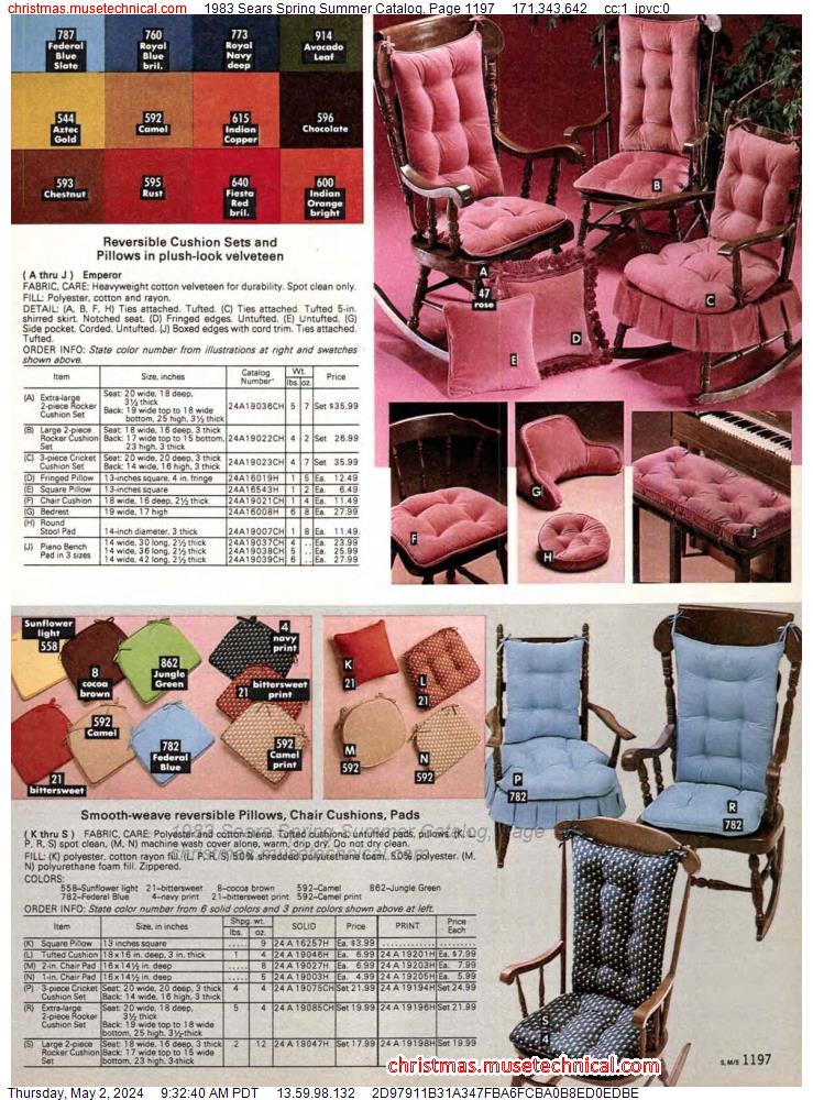 1983 Sears Spring Summer Catalog, Page 1197