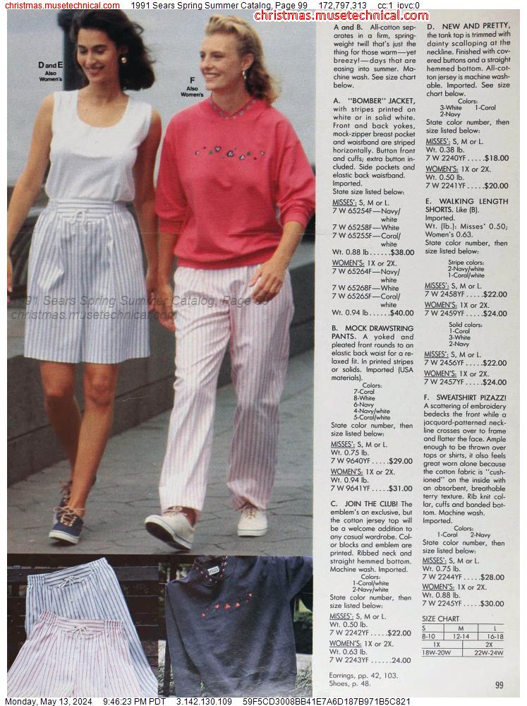 1991 Sears Spring Summer Catalog, Page 99