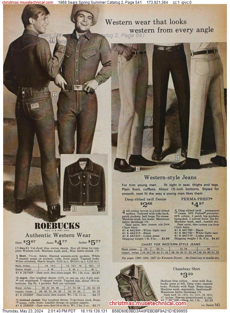 1968 Sears Spring Summer Catalog 2, Page 541