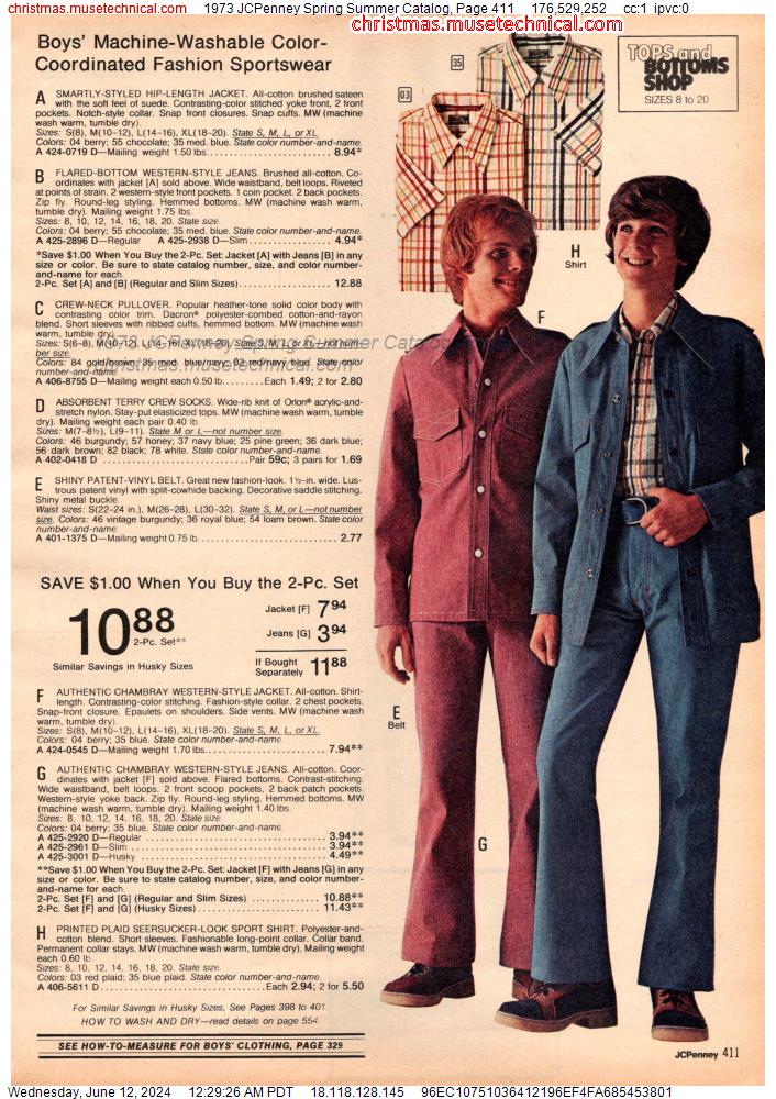 1973 JCPenney Spring Summer Catalog, Page 411