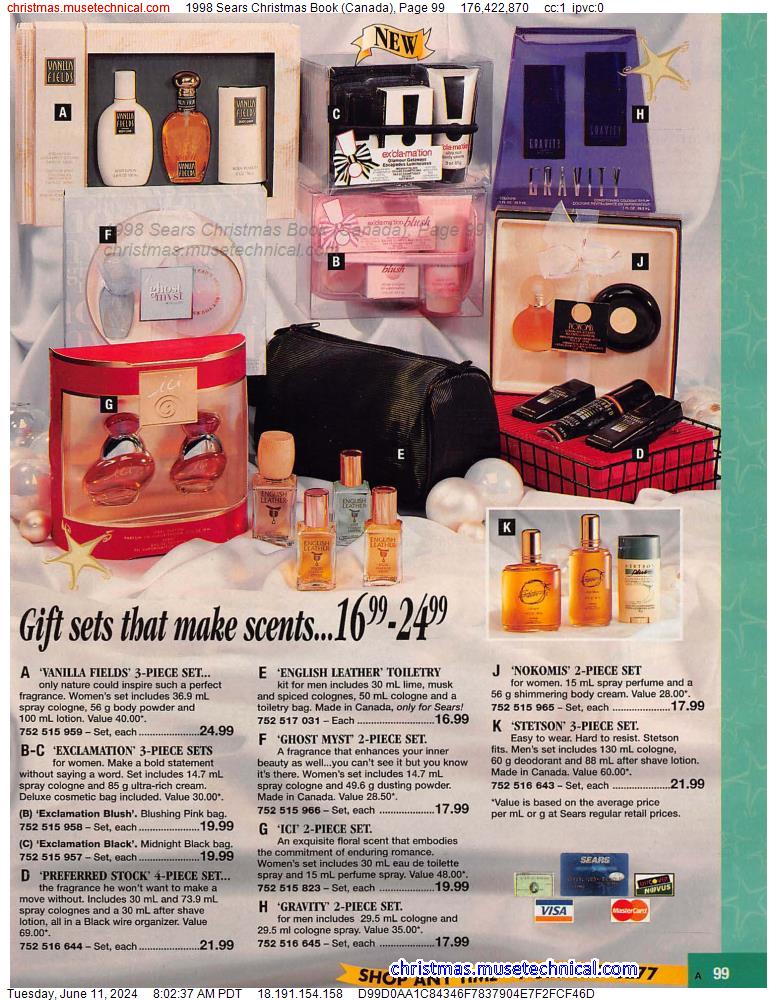 1998 Sears Christmas Book (Canada), Page 99