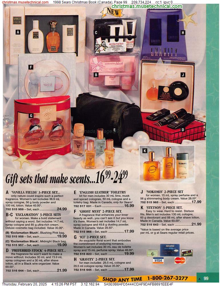 1998 Sears Christmas Book (Canada), Page 99