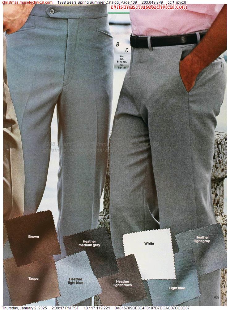 1988 Sears Spring Summer Catalog, Page 409