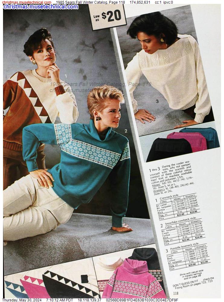 1985 Sears Fall Winter Catalog, Page 118